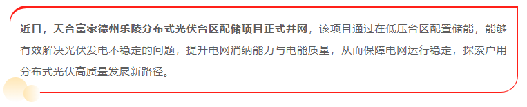 臺區(qū)配儲成功落地 “紅區(qū)”有解了！